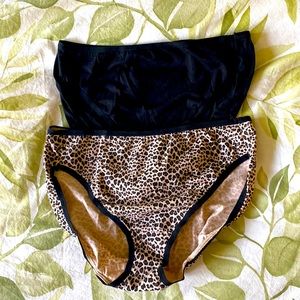 Felina Cotton blend panty two pair medium